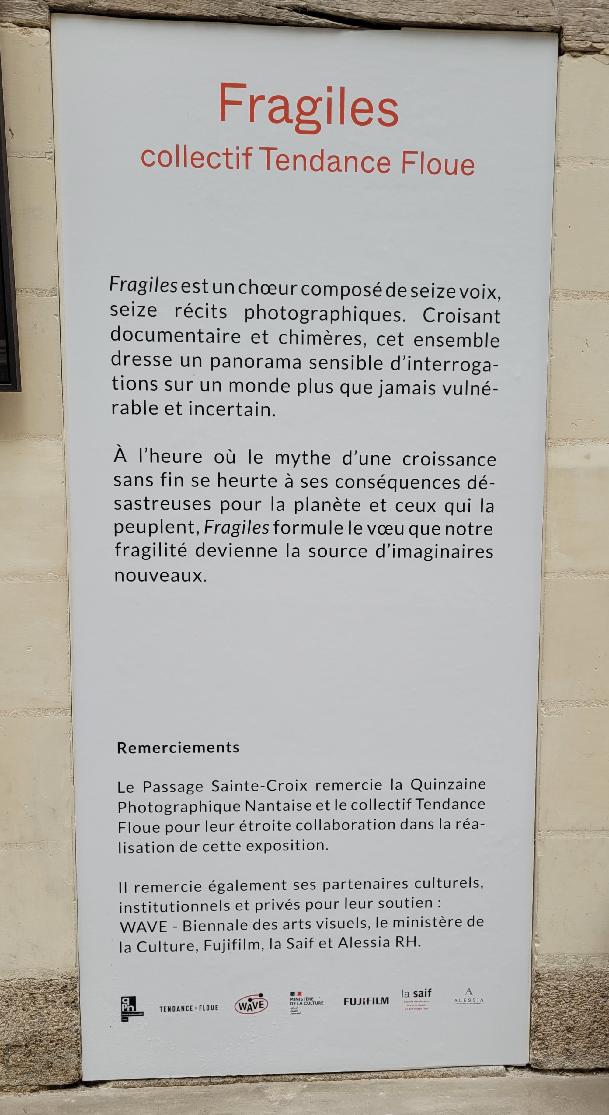 Exposition "Fragiles"